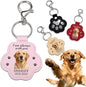 Eunigem Personalized Pet Memorial Gifts for Dogs Cats-Custom Dog Hair Keychain Paw Keychains for Dog Fur-Shaped Leather Keychain,Remembrance Accessory Pet Hair Keepsake for Bag or Key