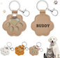 Dog Hair Keychain, Leather Pet Hair Collector Keychains, Pet Fur Keepsake Gift, Paw Charm for Collecting Cat Dogs Fur