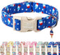 4th of July Dog Collar, Summer Popsicle Patriotic Dog Collars for Puppy Small Dogs, Adjustable Lightweight Quick-Release Buckle Collar for Boy&Girl Dogs XS