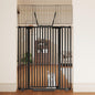 67" High Extra Tall Cat Gate for Doorway, 29.5-49.21" Extra Wide Pet Gate Pressure Mounted Baby Gates for Dogs Pets, Easy Walk Through Cat Proof Gate(Black)