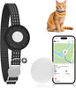 Cat Tracker, GPS Tracker Compatible with Apple Find My App(Only iOS), Waterproof Cat Tracker Collar with Safety Elastic Buckle, No Monthly Fee Pet Tracker, Works with Any Collar