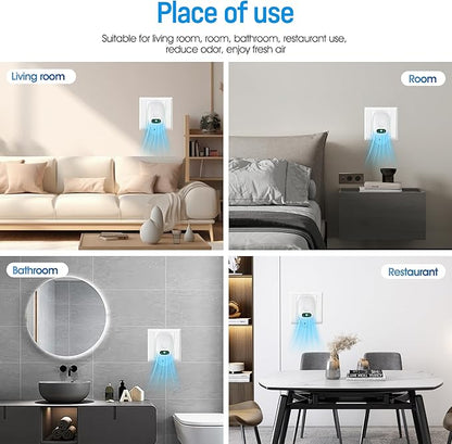 Plug In Air Purifier 4 Pack，Negative Air Ionizer for Home, Air Freshener Odor Reducer for Home from Pets Smoke Smell Kitchen Odor
