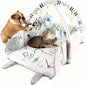 Puppy Play Gym & Cat Activity Mat,with Interactive Cat & Dog Toys,Multi - Functional Gym for for Fun, Exercise & Rest