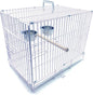 Collapsable Bird, Parrot, Dog, Bunny, Rabbit and Cat Carrier Travel Vet Carrier Cage (19" x 12" x 16"H, White)