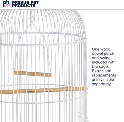 Prevue Hendryx SP31999G Classic Round Bird Cage, Green,1/2"