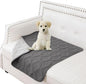 Waterproof Dog Blanket, 30x30 inches Small Pet Couch Covers for Sofa, Chair Bed Furniture Protector from Dogs Washable and Reversible-Lightgrey+Darkgrey