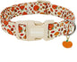 Fall Dog Collar – Halloween & Thanksgiving Dog Collars for Large Dogs – Soft & Comfortable Autumn Puppy Collar with Quick Release Buckle, Large Dog Collars for Girl Boy Dogs-L