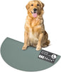 Should We Go - Waterproof Silicone Pet Food Mat - Non-Slip, Spill-Proof Feeding Mat for Floors, Raised Edge Design, Easy-to-Clean, Rubber Pad for Dog & Cat Bowls, 28" Across x 14" Deep, Large-Spruce
