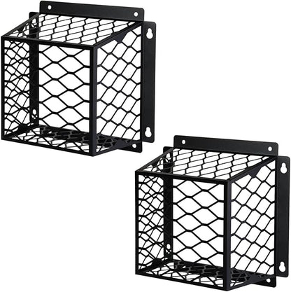 Dryer Vent Cover Guard,Dryer Vent Bird Guard Cagefor Most 3" to 4" Exhaust Fan Cover,7"Lx7"Wx5"H Steel Ventilation Bird Cage for Bathroom Exhaust Ventilation,Black,2PCS