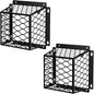 Dryer Vent Cover Guard,Dryer Vent Bird Guard Cagefor Most 3" to 4" Exhaust Fan Cover,7"Lx7"Wx5"H Steel Ventilation Bird Cage for Bathroom Exhaust Ventilation,Black,2PCS