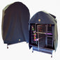 Cozzzy Covers Model 2424 DT Universal Cage Cover 40" L Poly-Cotton Black for Dome Top Bird Cages 22"–24" W x 20"–24" D for Small to Medium Birds Sleep and Stress Reduction
