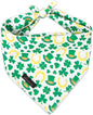 ARING PET St Patrick's Day Dog Bandana, Cute Green Shamrocks Pet Bandanas Scarf Triangle Bibs Handkerchief for Puppy Small Medium Large Boy Girl Dogs-S