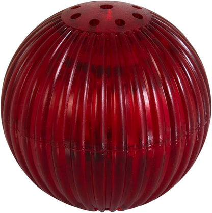 Pet Qwerks Blinky Babble Ball - Flashing Interactive Chew Dog Toy - Medium