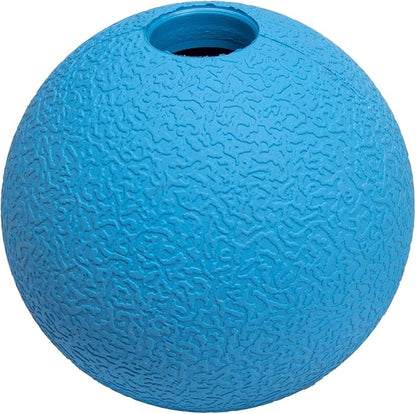 Amazon Basics Interactive Bouncy Durable Rubber Dog Toy Balls, 2.5 inch, Multi-Color Blue/Orange, Pack of 10