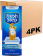 Fresh Step Drawstring Cat Litter Box Liners, Scented Heavy Duty Kitty Litter Bags for Large Oval or Rectangle Pans, Helps Contain Odor and Mess, Easy Lift Out Cleanup, 30 x 17 in, 7 Count - 4 Pack