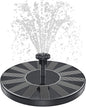 Solar Fountain, 1.5W Solar Bird Bath Fountains Pump Floating Solar Powered Water Fountain with 6 Nozzles and Fixer, Solar Fountain for Bird Bath, Outdoors, Garden, Pond, Pool