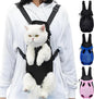 Pet Carrier Backpack, Adjustable Pet Front Carriers for Small Medium Dogs Cats 5-18 Lbs, Legs Out, Dog Cat Carrier Backpack for Hiking,Camping,Traveling,Cycling (Black,Large（Fit:10-18lb）)