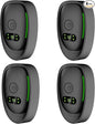 Plug-In Air Purifier 4 Pack ，Negative Air Ionizer for Home, Air Freshener Odor Reducer for Home from Pets Smoke Smell Kitchen Odor Black