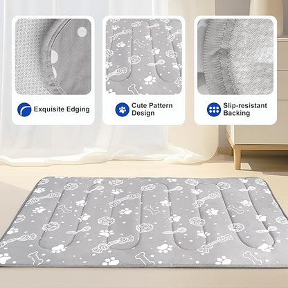 MH MYLUNE HOME Upgrade Cooling Mat for Pets, 44”x32” Arc-Chill Fiber Reinforced Padding, Heat-Absorbing Color-Changing Pet Pad, Foldable/Washable Summer Bed