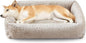 JOEJOY Large Dog Beds Large Sized Dog, Washable Orthopedic Premium Soft Corduroy Fleece Pet Bed with Removable Zipper Cover, Cute Calming Puppy Bed with Non Skid Bottom
