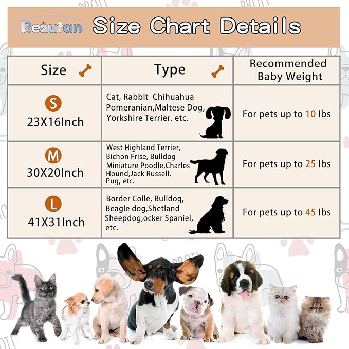 Rezutan 1 Pack 3 Blankets for Dogs, Dog Blanket for Medium Pet Cat, Premium Soft Fluffy Suitable for Dog Kennels & Beds, Gifts Puppy Blanket Essentials, 30x20inch, Tan/Purple/Brown