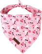 Lionet Paws Cotton Halloween Dog Bandanas Pink,Pumpkin Comfortable Dog Bandana Bibs Scarf Dogs Kerchief,Autumn Scarves for Small Medium Dogs Pets