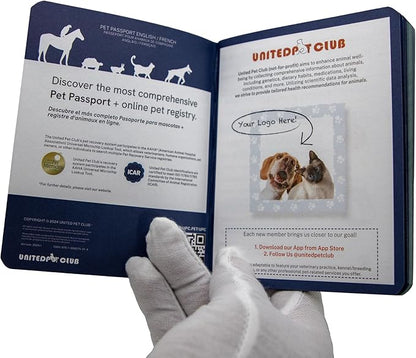 Color Premium PU Leather stitch-sewn Pet Passport Medical Record for Pet Health and Vaccination English + Spanish for Cat, Dog, Puppy and Kitten (Aquamarine, Single)