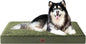 EHEYCIGA Orthopedic Foam Dog Bed, XXL, 47"L x 29"W x 3.5"Th, Dark Green