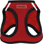 Best Pet Supplies Voyager Step-in Air Harness - All Weather Mesh, Reflective, No Pull Harness for Dogs, Cats - Secure with Hook & Loop Fastener, Buckle, Double D-Rings - Red/Black Trim, XXXS