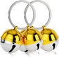 Dog Collar Bells, 2 Pack Extra Loud Dog & Cat Bells for Tracking & Safety, Stainless Steel Pet Tracker Training Bells for Small Medium Large Dogs & Cats (Multi-Color)