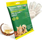 5-Finger Pet Grooming Glove Wipes - Extra Thickened Waterless Bath for Dogs & Cats - Deodorizing & Hypoallergenic Rinse-Free Cleansing for Post-Surgery, Travel, or Senior Pets (6pcs)