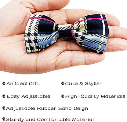 PET SHOW Pet Small Dogs Collar Embellishment Attachment Bow Ties Puppies Cats Collar Charms Accessories Slides Bowties for Birthday Wedding Parties Assorted A Style Assorted B Styles Pack of 5