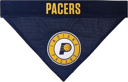 Pets First NBA Dog Bandana - Indiana Pacers Reversible Pet Bandana. 2 Sided Home & Away Sports Bandana with a PREMIUM Embroidery TEAM Logo, Large/X-Large