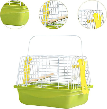 Bird Cage Birdcage Travel Portable Stand Cage Pet House with Carry Handle for Parrot Finches Cockatiel Small Animals Parakeet