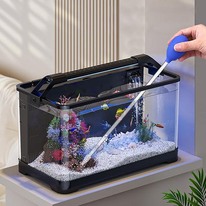 1 Pc 18.5 in Long Pipette with 2 Pc Stainless Steel Feeding Long Tweezers for Fish Tank Coral Food Feeder Long Syringe Aquarium Coral Feeding Tube for Marine Fish Reef Aquatic Plant