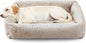 JOEJOY XL Dog Beds Large Sized Dog, Washable Orthopedic Premium Soft Corduroy Fleece Pet Bed with Removable Zipper Cover, Cute Calming Puppy Bed with Non Skid Bottom