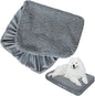 Dog Bed Covers Soft Plush Replacement Washable, Waterproof Pet Mattress Bed Liner Grey 44x35 Inches, for Dog/Cat, Cover Only