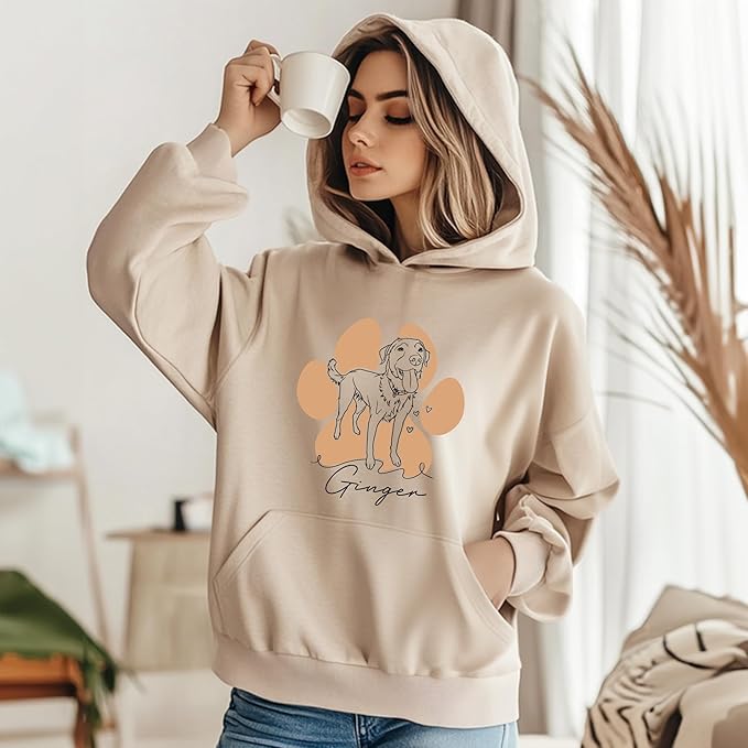 CHIARA CONTI11 Custom Dog Hoodie, Custom Pet Gifts, Custom Dog Shirt, Custom Dog Sweatshirt, Valentine's Day Gift