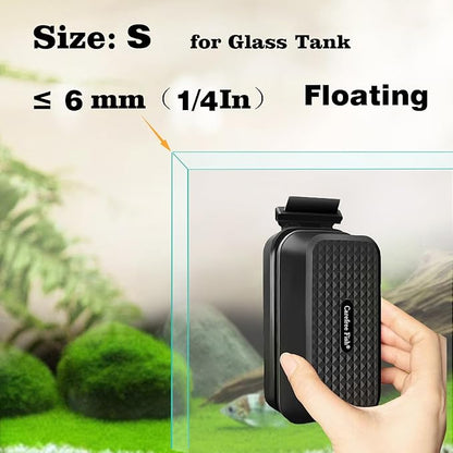 Carefree Fish Aquarium Super Strong Magnetic Cleaner for Glass Fish Tank Magnet Brush with Algae Scrapers Floating