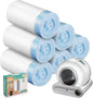 80 Count Waste Bags for Self-Cleaning Cat Litter Box, Replacement Extra Large Cat Litter Box Liners, 4 Rolls Drawstring Trash Bags for Robot, 20 x 18 Inches（4 Packs/80 Counts）