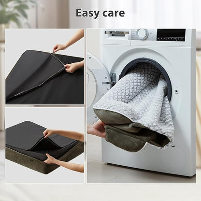 Orthopedic Dog Bed for Large Dogs, Egg Crate Foam Bed for Large Dogs, Equipped with Removable Waterproof Pillow Cover and Anti-Slip Bottom, Pet Bed