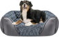INVENHO X-Large Dog Bed for Large, Medium, Small Dogs - Rectangle, Washable, Orthopedic, Soft Calming Sleeping Puppy Bed - Durable Pet Cuddler with Anti-Slip Bottom - XL (35"x25"x10")