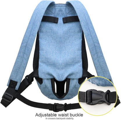 Pet Carrier Backpack, Adjustable Backpack Legs Out Easy-fit Chest Carrier for Medium Dogs Cats Puppies