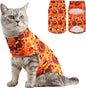 EXPAWLORER Thanksgiving Cat Sweater - Sweaters for Cats Only Soft Warm Pet Clothes, Fall and Winter Turkey Coat Pullover Design, Fleece Sweatshirt Clothing Also for Puppy Small Dogs, Small