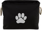 Bone Dry Pet Storage Collection Collapsible Bin, Black, Small Rectangle