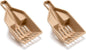 Kitty Sift FiberScoop Disposable Litter Scoop, Plastic-Free & Sustainable - Natural, One Size (Pack of 2)