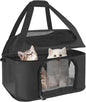 Premium Cat Carrier for Pets Up to 20 Lbs, Cat Travel Bag Soft-Sided Backpack Pet Carriers with Padded Shoulder Strap, Dog Carrier for Small Dogs Puppy Carry Airline Approved, Black