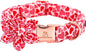 Lionheart glory Valentine's Day Dog Collar with Flower Dog Collars Red Hearts Dogs Collar with Bowtie for X-Small Dogs Puppy Spring Puppy Pet Collars Bows