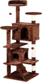 Nova Microdermabrasion 54 in Cat Tree Tower for Indoor Cats Multi-Level Cat Condo Cat Bed Furniture with Scratching Post Kittens Activity Center