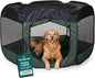 FurHaven Portable Pet Playpen for Dogs & Cats, Foldable Indoor Kitten Playpen with Mesh Sides, Pop Up Travel Dog Pen, X-Large, Hunter Green